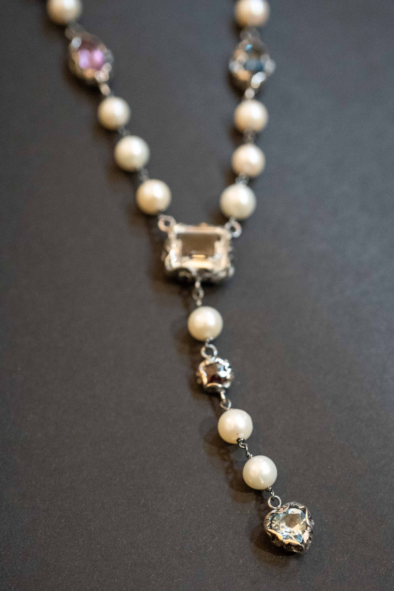 Collana con perle naturali