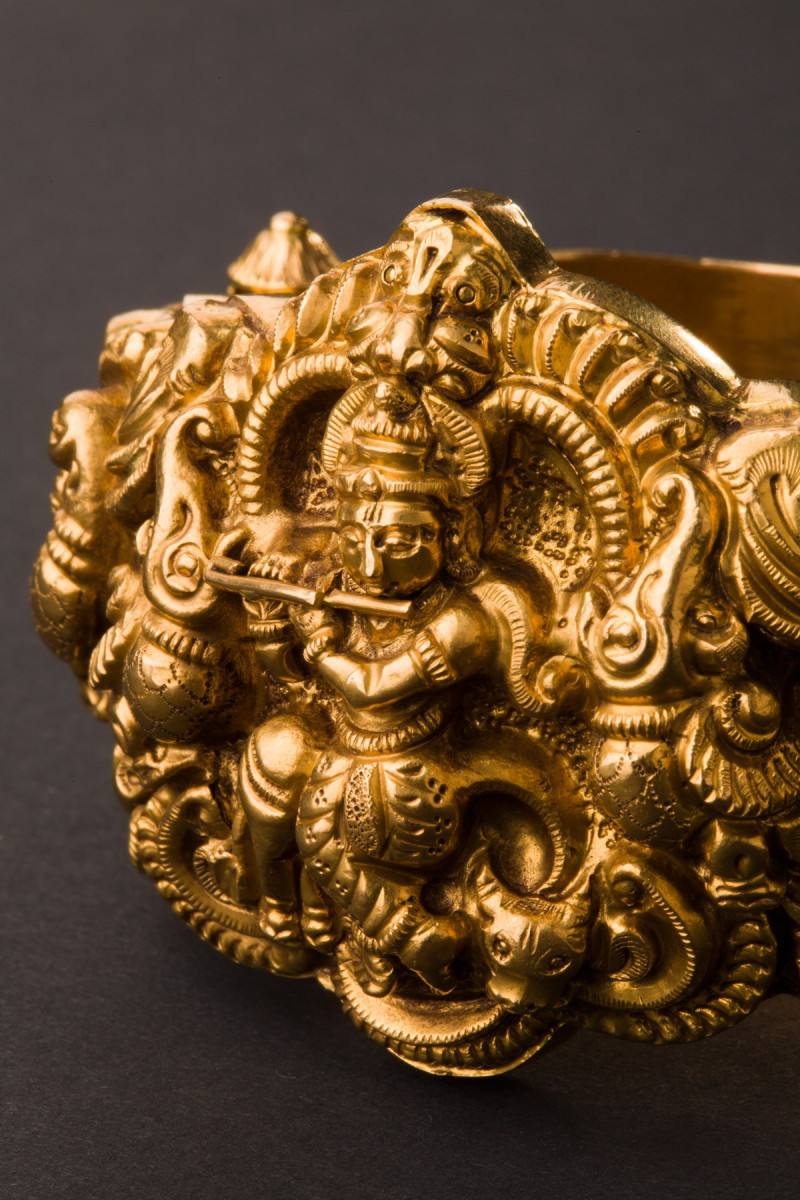 Bracciale in oro. Tamil Nadu, India
