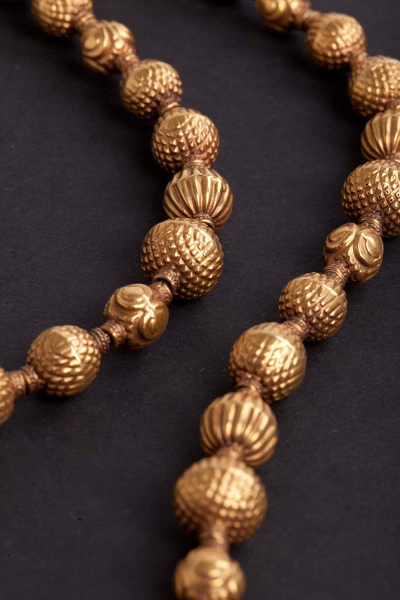 Collana in grani d'oro. India