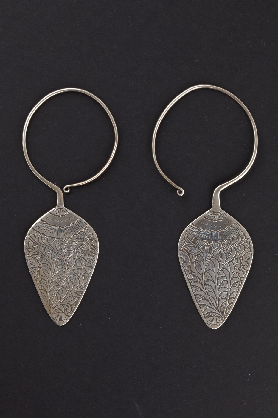 WOZUIMEI Orecchini in Stile Cinese Eardrop S925 Argento Retrò Femminile Placcato in Oro Stile Etnico Piume Di Pavone Filigrana Orecchini Blu Bruciati Orecchini in Argento ThailandeseDorato