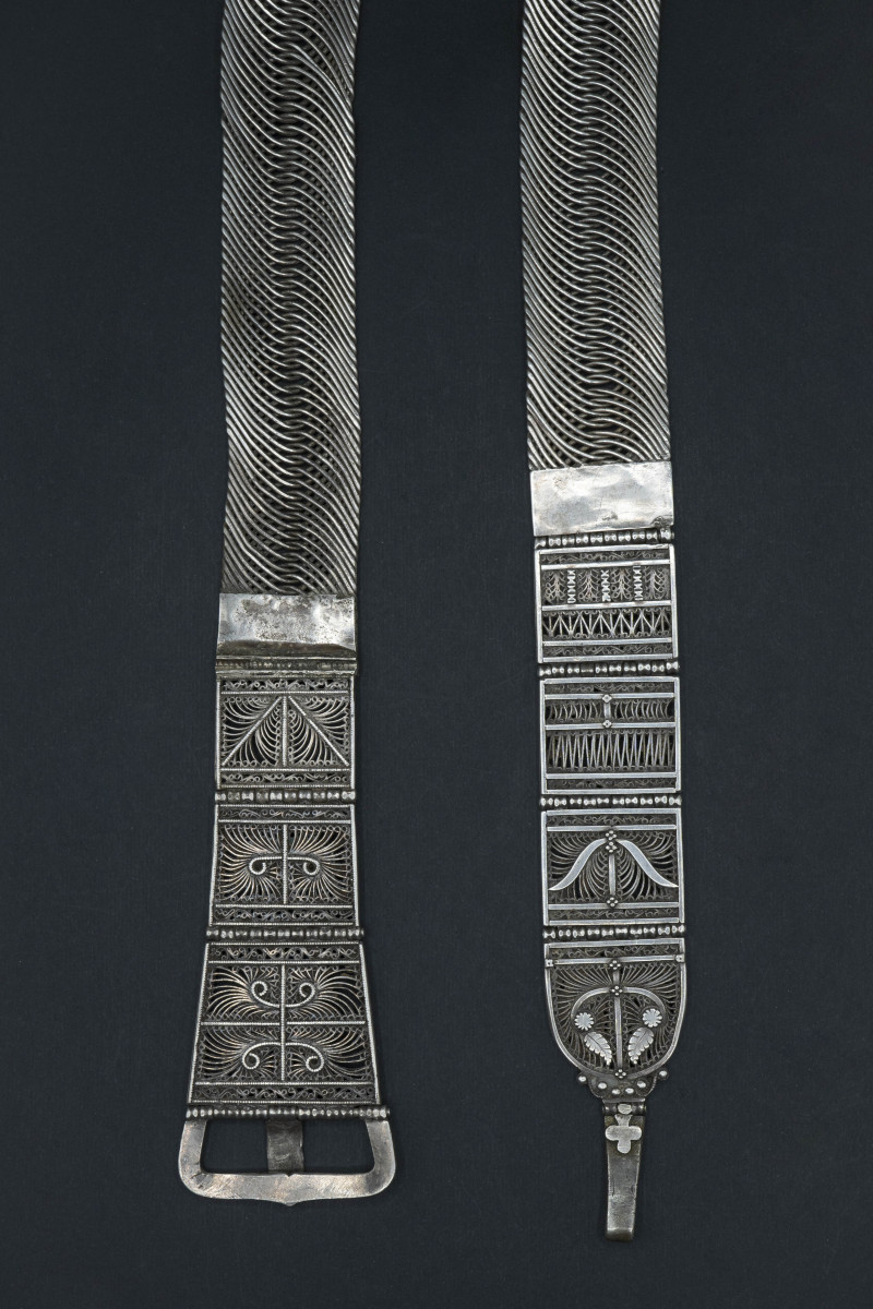 Antica cintura da dote in argento. Kerala