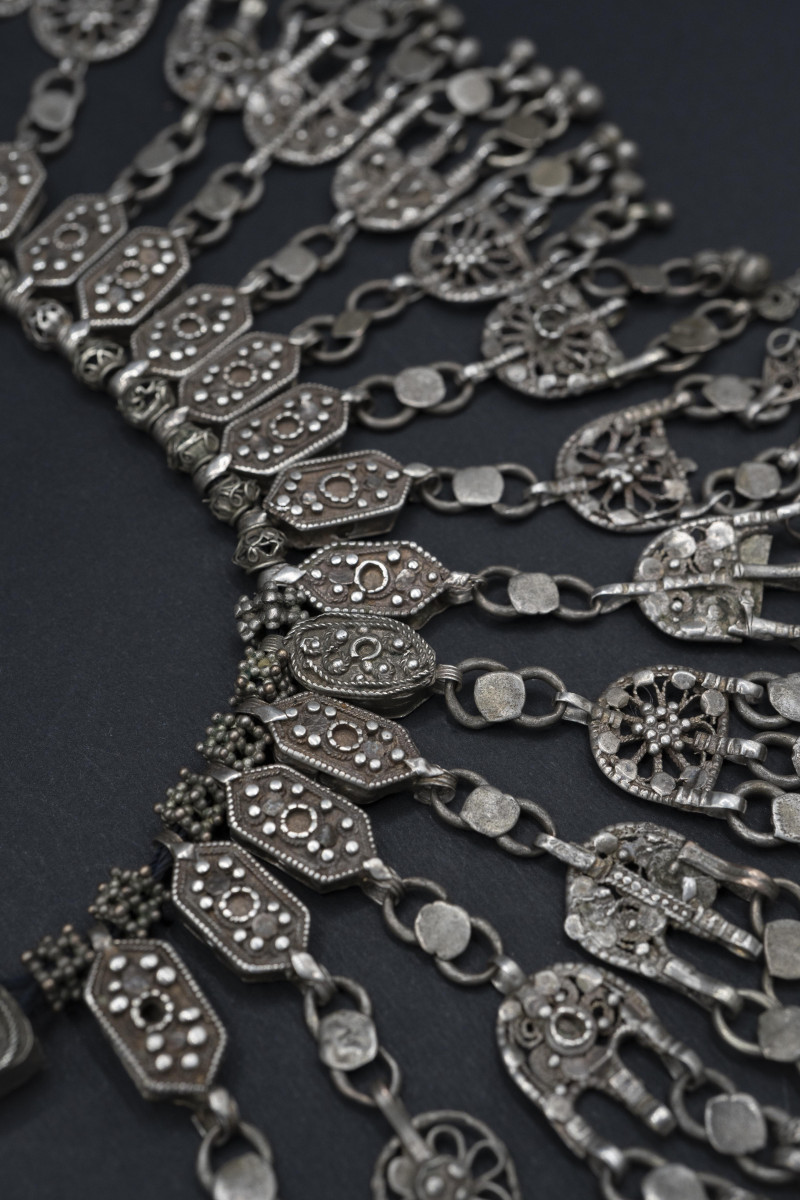 Collana con pendenti in argento. Yemen