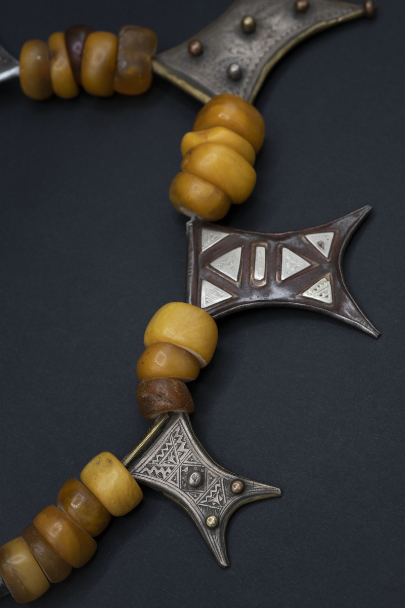 Collana Tuareg con amuleti "tcherot". Mali