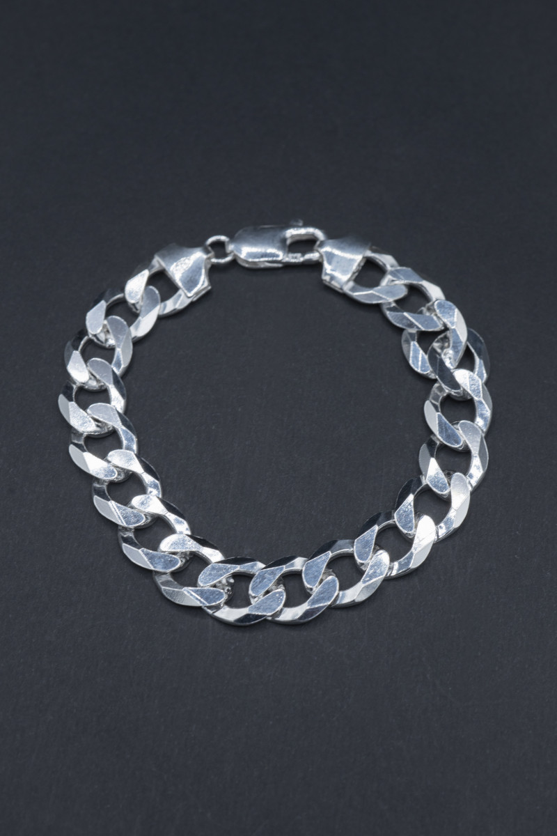 Bracciale a maglia grumet in argento